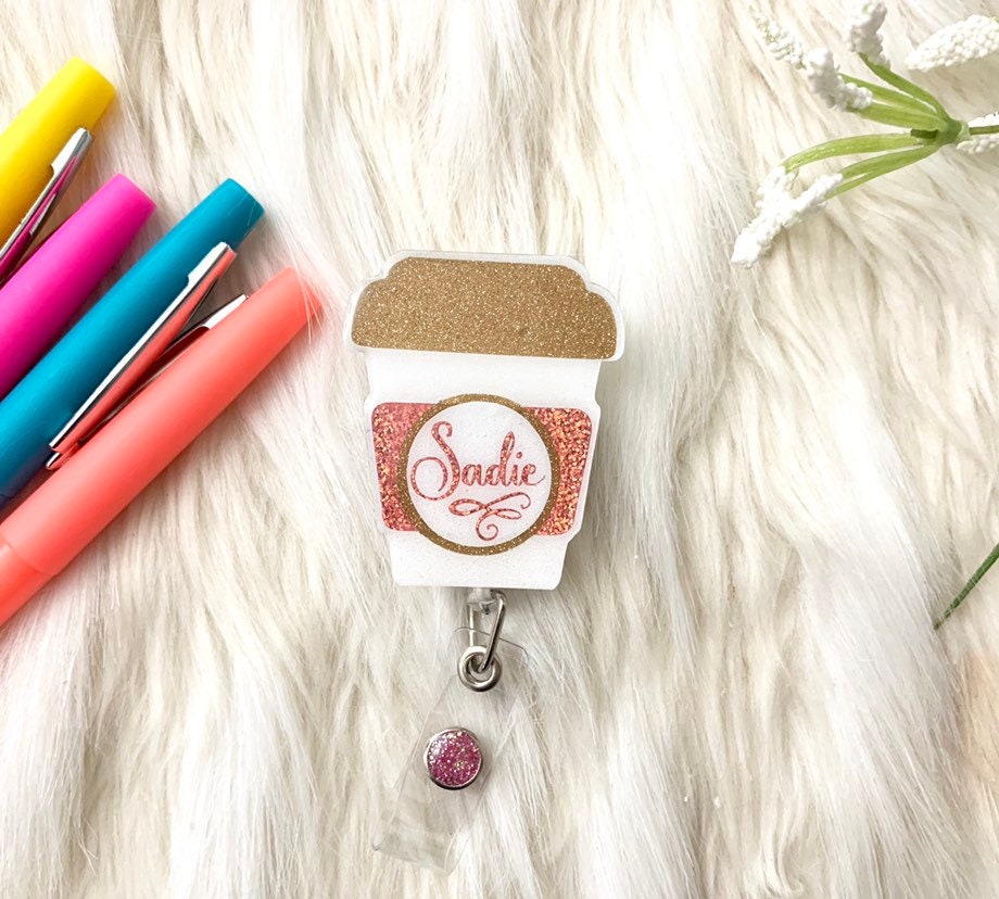 coffee badge reel