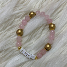 Load image into Gallery viewer, Personalized Pink and Gold Name Bracelet
