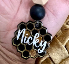 Load image into Gallery viewer, honeycomb keychain
